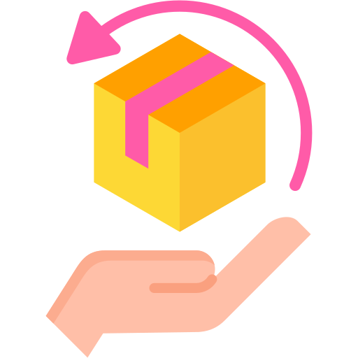 Arrow illustrating hassle-free returns