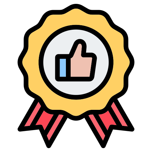 Badge representing premium product quality